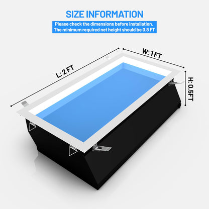 TroupePal artificial skylight panel, dimmable, remote control, natural light effect for dark rooms.